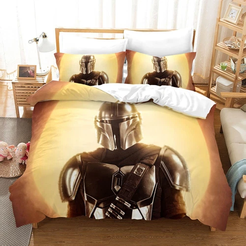 Yoda Bettwäsche Set Bettbezug Kissenbezug 135x200 200x200 220x240 Mandalorian DE - Bild 8 von 22