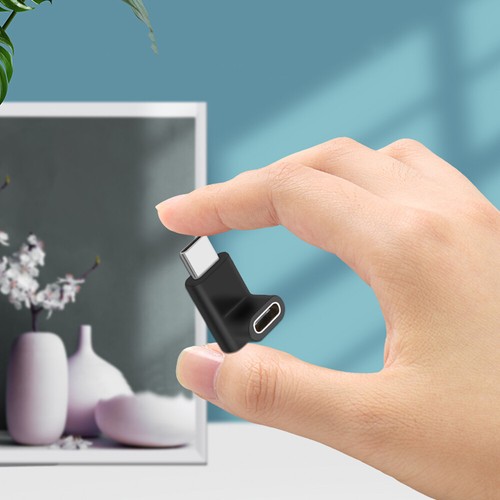 1x Right Angle 90 Degree USB 3.1 Type C Male To Female USB C Converter Adapter - Picture 5 of 12