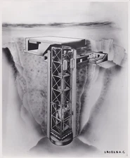 1959 Press Photo Artist Concept U.S. Air Force Underground Missile Test Facility