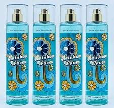 4 Bath  Body Works RAINBOW WAVES Fine Fragrance Mist Body Spray 8 oz