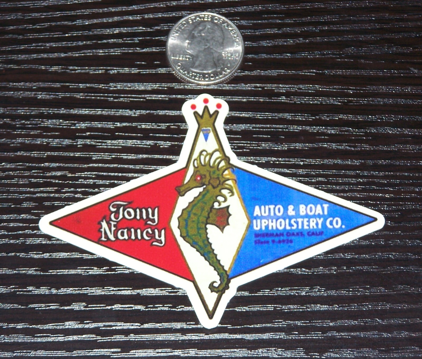 Tony Nancy Auto & Boat Upholstery decal/sticker Drag Racing Hot Rod