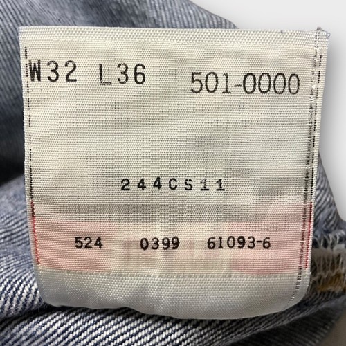Vintage 90s 501 XX Levis Button Fly USA Shrink To Fit Deadstock Blue Jeans 30x30 - Picture 8 of 11