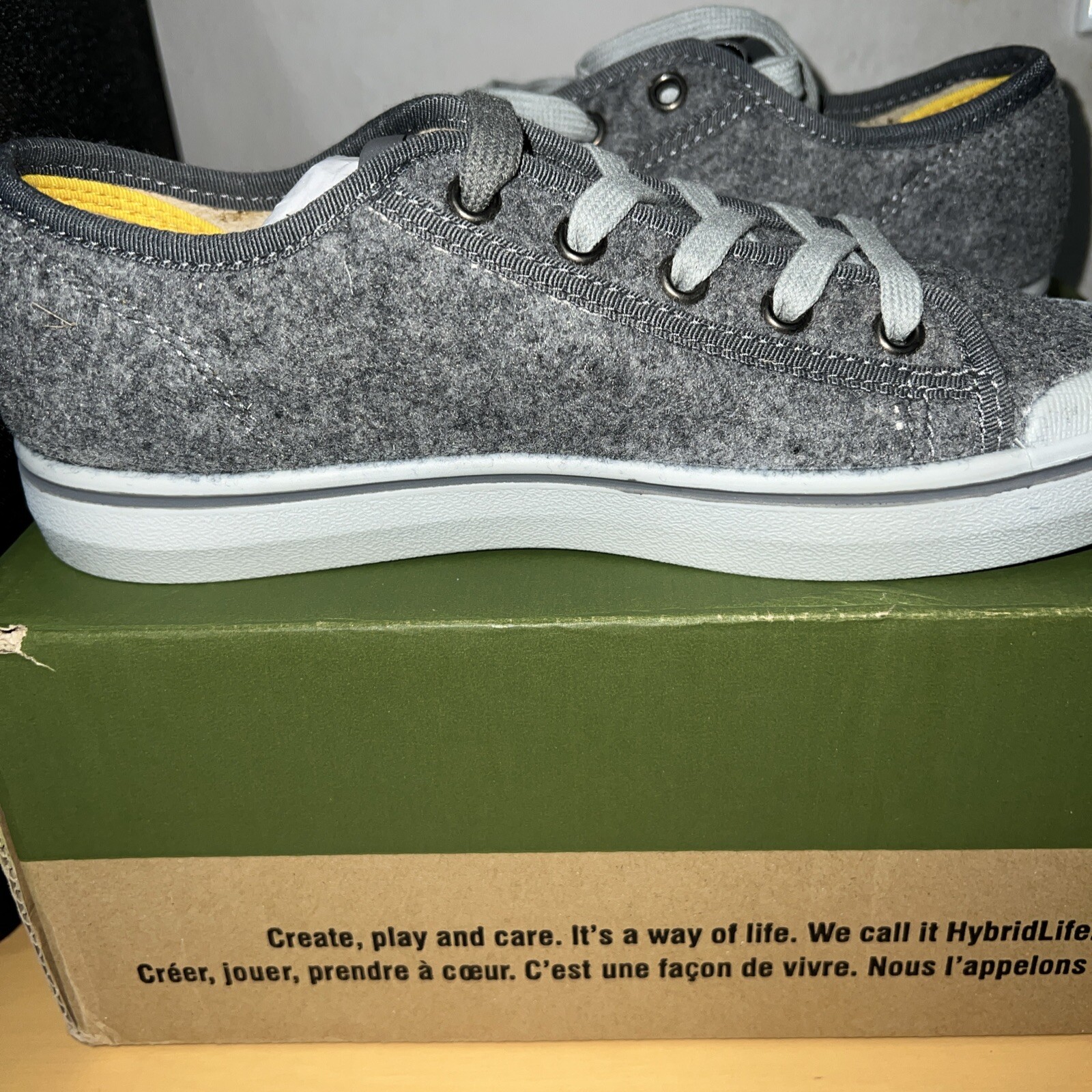 KEEN Sneaker da ginnastica casual da donna Elsa Lite grigio in feltro Raven 5 5