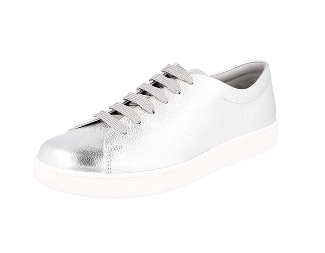 prada sneakers silver