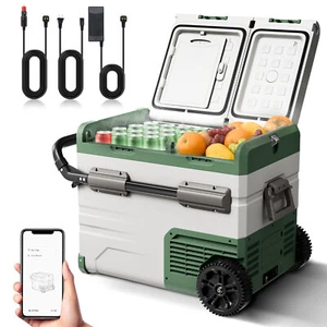 48 Quarts Portable Car Fridge Cooler Refrigerator Freezer with APP Control 12V