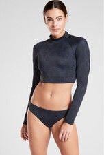 Athleta  Snakeskin Crop Rashguard UPF ProtectionNWT Size Large