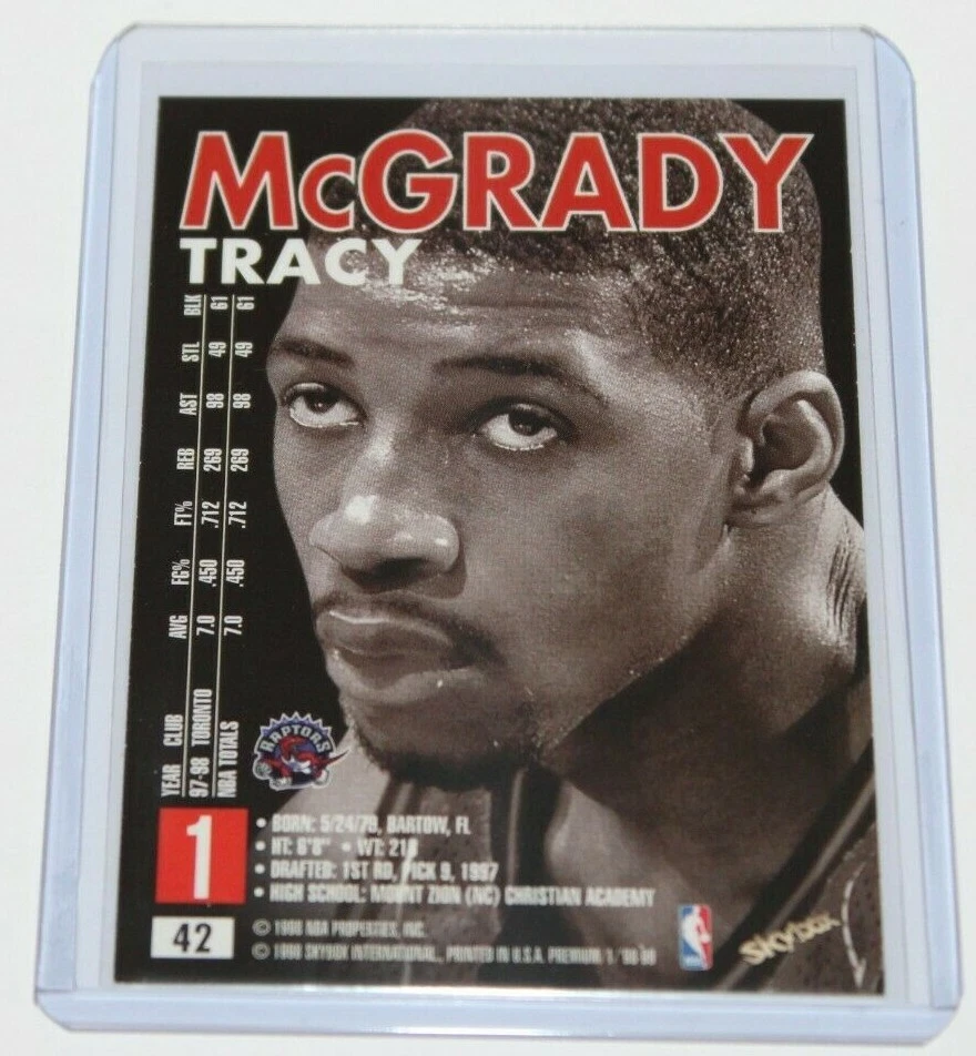 1998-99 Skybox Premium Tracy McGrady #42 🏀NBA Basketball 2nd Year Rookie Card🏀