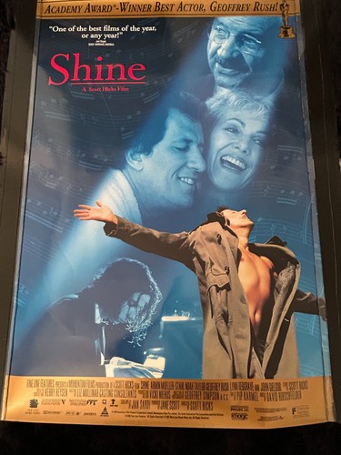 "SHINE" VINTAGE   Original 1996 One Sheet ROLLED  S/S MOVIE POSTER Scott Hicks