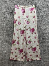 LoveShackFancy Celestine High Waisted Pants Poppy Pink Silk  $495 NWT Size M