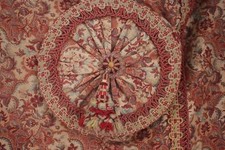 Antique Daybed or Chaise lounge cover French Art & Crafts ruched bolster tassels