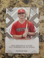 2022 Leaf Perfect Game American Classic Max Clark Maxwell Rookie Card RC SP
