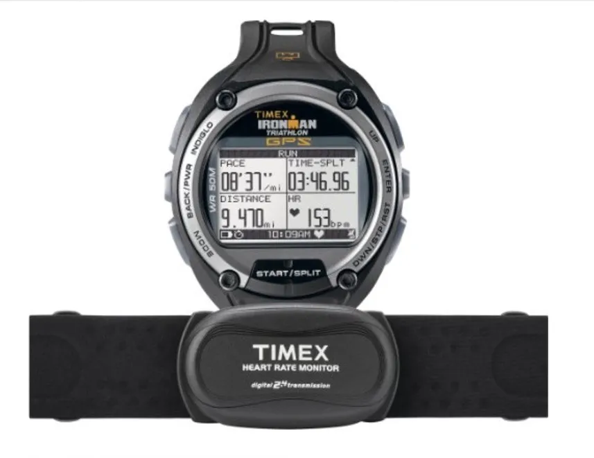 lekken Mark Condenseren TIMEX Ironman Triathlon GPS Running/Cycling HRM Watch with Bike Mount  T5k444 NEW | eBay