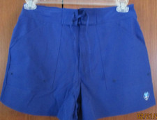 New Disney Parks Minnie Mouse Blue Shorts Medium Polyester Spandex Waist 30 S 13