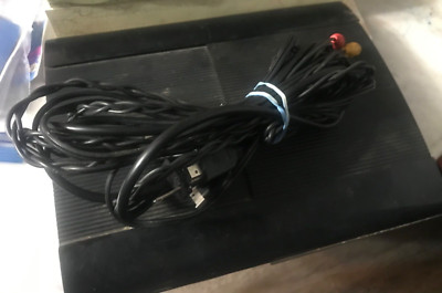 used black Sony  ps3 no controller has bluetooth and bluray