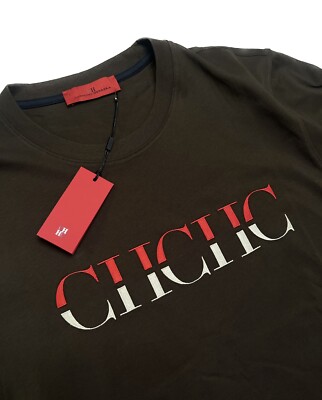 Carolina Herrera Embroidered T-Shirt Men Size L Brand New