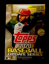Topps 2020 Baseball Update Series Blaster Box 7 Pks Look For Blue Base Cards 