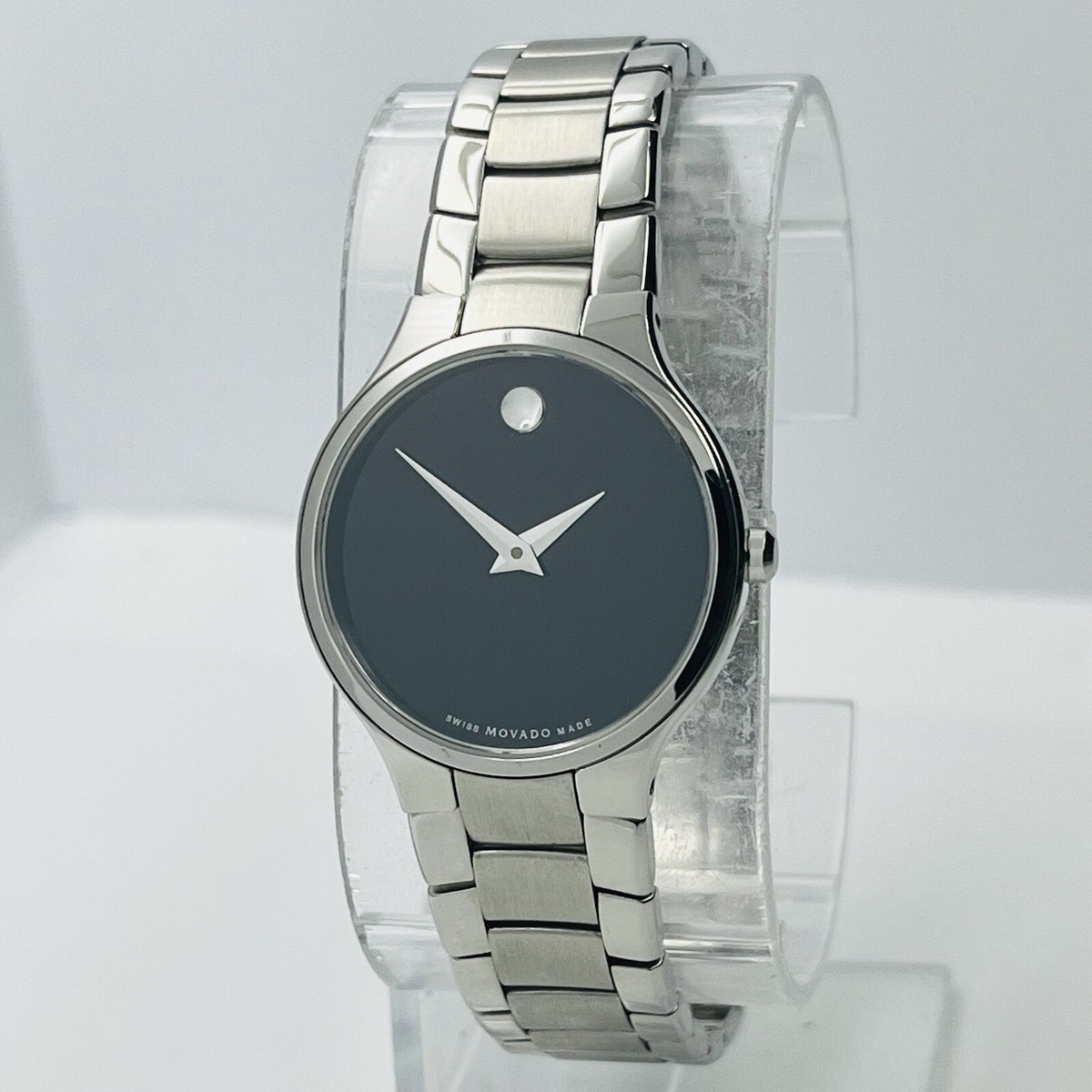 スペシャルセール!スイス名門ブランド★MOVADO Serioレディース Movado Serio Women's Stainless Steel Silver Sapphire Swiss