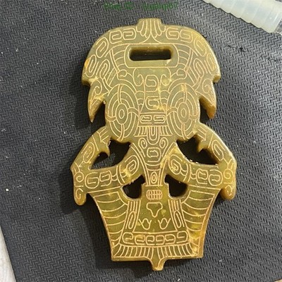 Retro Xiu Jade Bi - Pendant, Handheld Piece & Decor Ornament