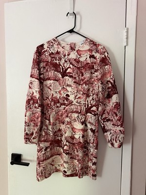 Bimba Y Lola Rabbit Animal Garden Print Dress Size Medium Preowned Excellent