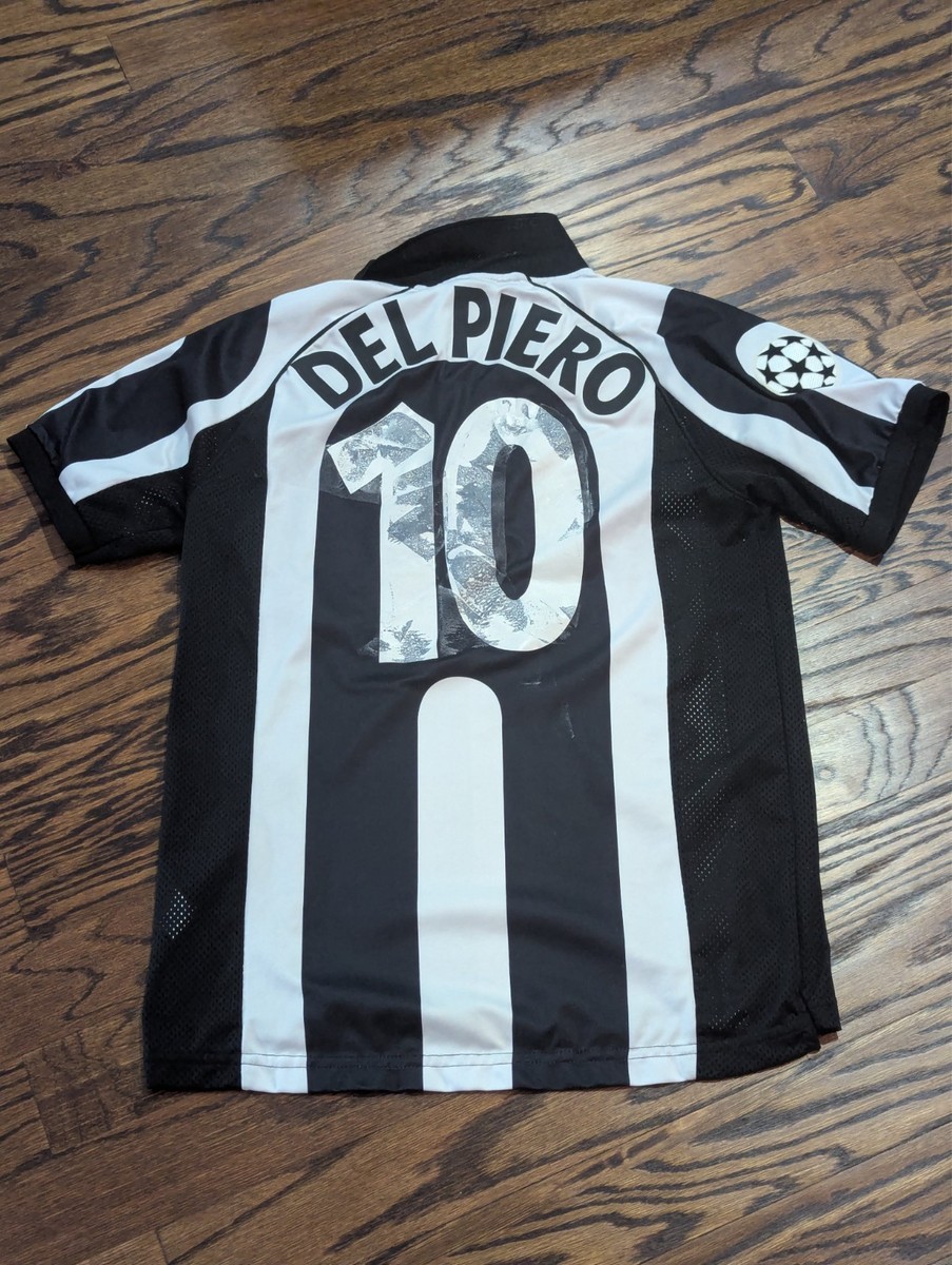 Juventus 1998/99 Del Piero # 10 Soccer JERSEY Kappa Sony Minidisc