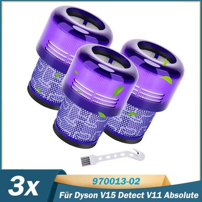 3x Filter für Dyson V11 Absolute Animal SV14 V15 Detect 970013-02 Staubsauger