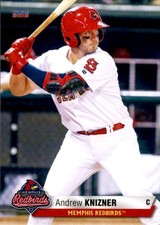 2019 Memphis Redbirds Choice 13 Andrew Knizner Mechanicsville Glen Allen VA Card