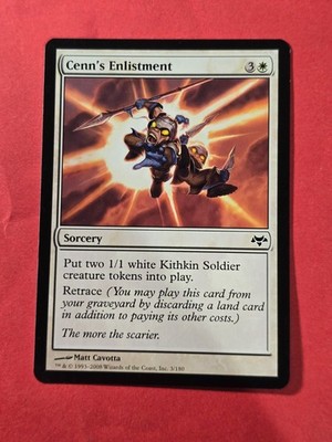 2008 Magic The Gathering Eventide #3 Cenn's Enlistment, C, NF, cd1