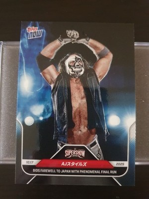 Topps Now #110SP AJ Styles - Bids Farewell To Japan With Phenomenal Final Run