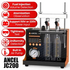 ANCEL JC200 Ultrasonic Fuel Injector Cleaning Machine&Tester for Car Motorcycle