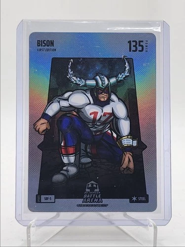 JOSH ALLEN BISON 2025 BO JACKSON BATTLE ARENA STEEL FIRST SILVER FOIL A Q5918