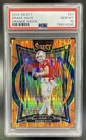 2024 Panini Select Drake Maye Concourse RC Orange Prizm Shock #/499 PSA 10