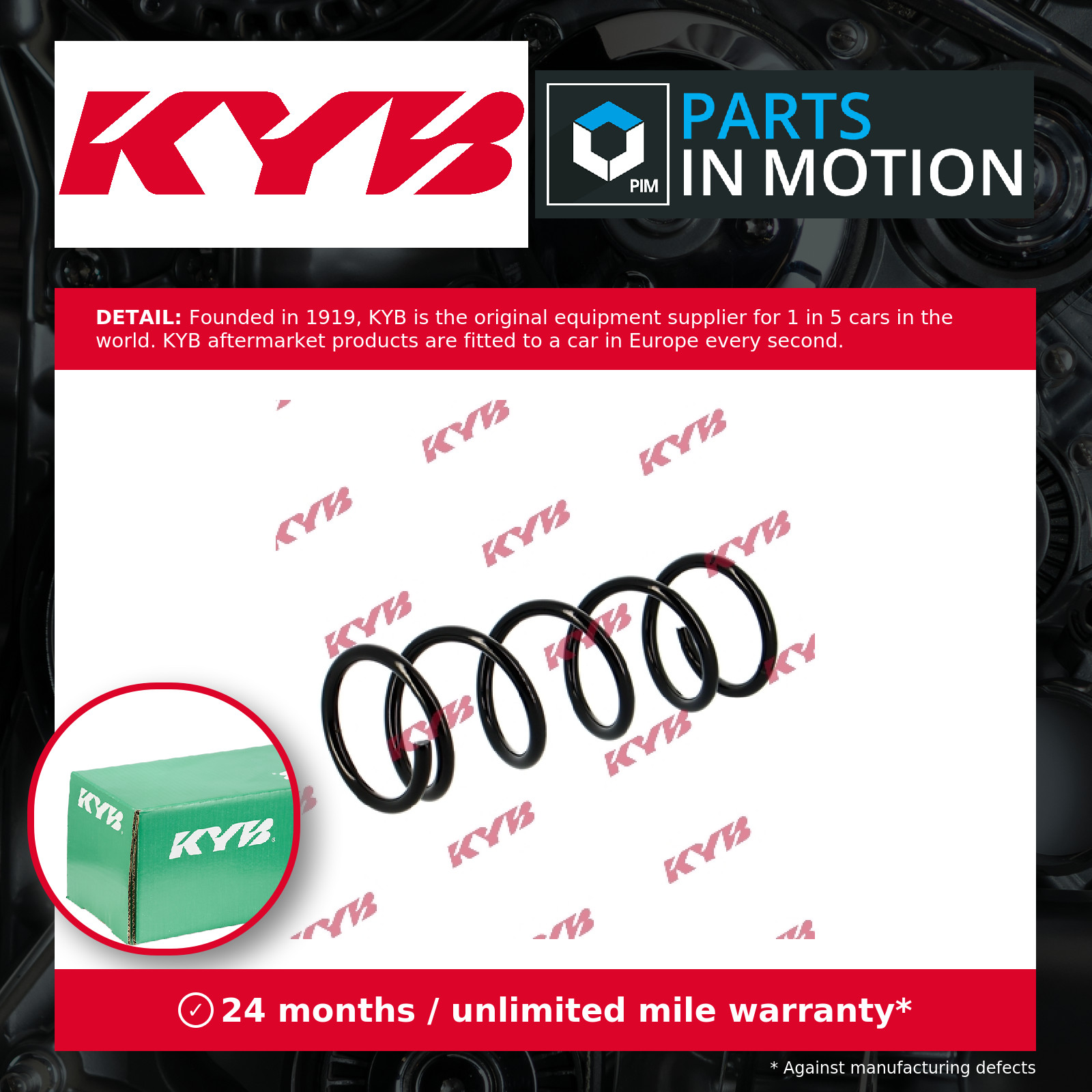 Coil Spring Rear RA5438 KYB Suspension 20380SG050 Genuine Top Quality Guaranteed
