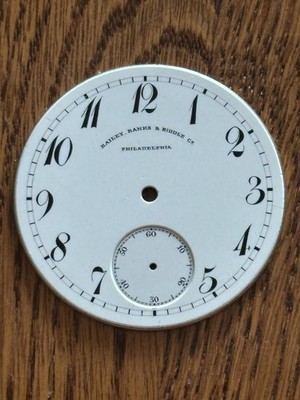 ORIGINAL PATEK PHILIPPE FOR BAILEY BANKS & BIDDLE POCKET WATCH ENAMEL DIAL (14)