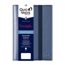 Quo Vadis Time  Life 10x15 Diary Weekly Vertical, December 2025 Start, A6 Navy