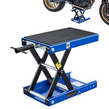Uimoso Motorcycle Scissor Jack Lift 1100lbs Wide Deck Hoist Stand Atv Bike