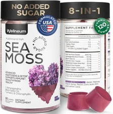 Multimineral Sea Moss Glow Gummies 3000 Mg Irish Seamoss for Immunity Thyroid