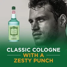 Clubman Pinaud Lime Sec Eau De Cologne Aftershave 12.5 Oz. Men