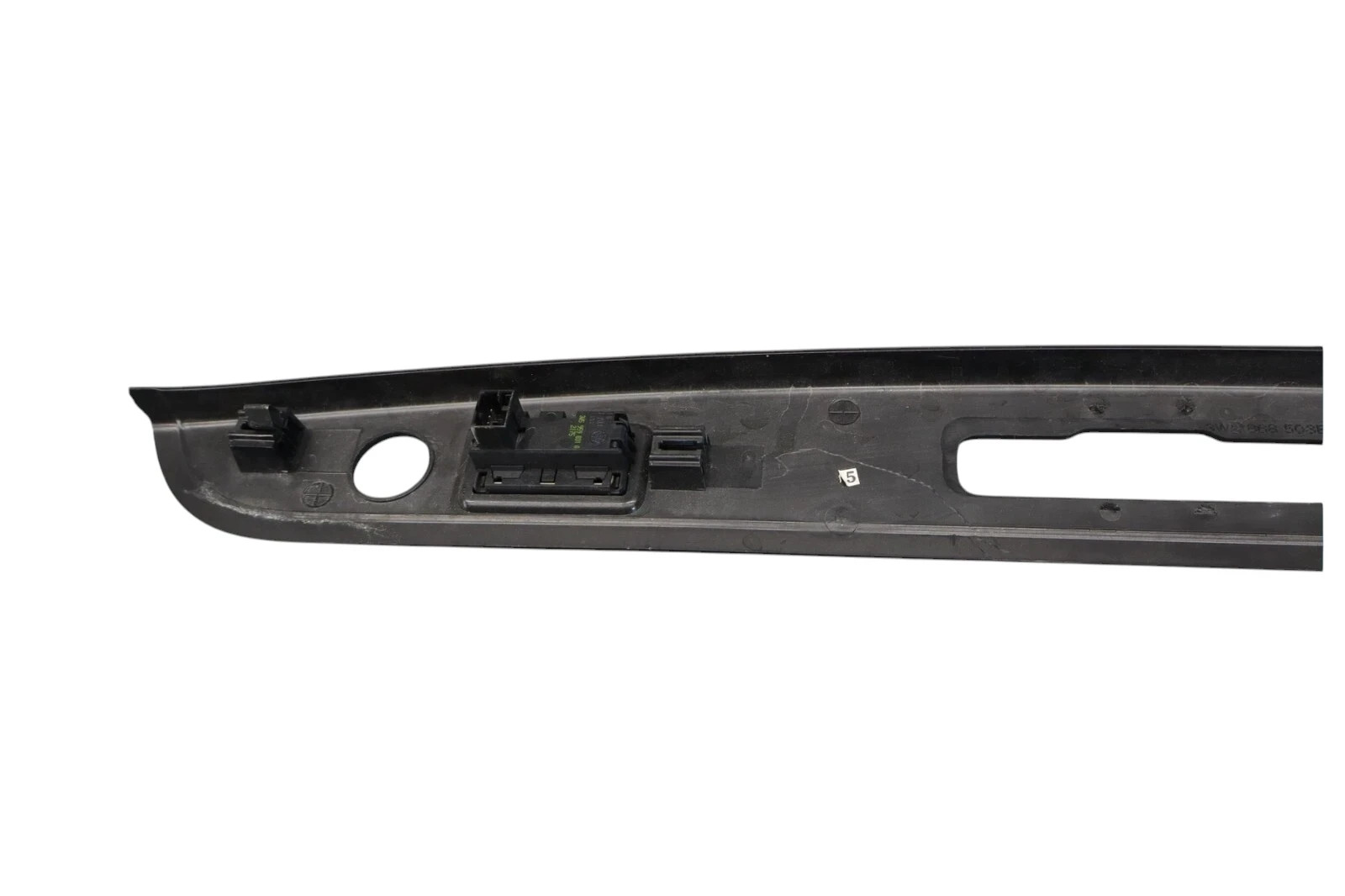 06-12 Bentley Continental Flying Spur Rear Trunk Lid Upper Trim Panel Black OEM