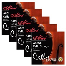 5 Sets Alice Cello Strings Steel Core Ni-Fe Winding ADGC A805A Advanced Practice