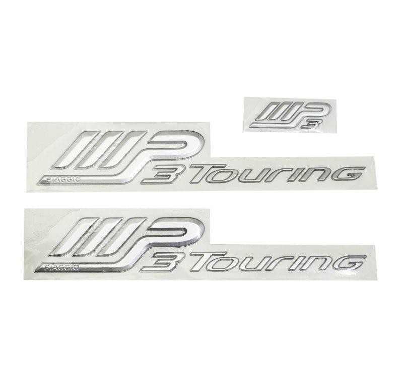 Déco aile arrière Piaggio MP3 gris pour carrosserie Touring 2008-2014