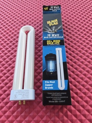 Black Flag 15-Watt Bug Zapper Replacement Light Bulb BB-15WHT- 4 Pins New