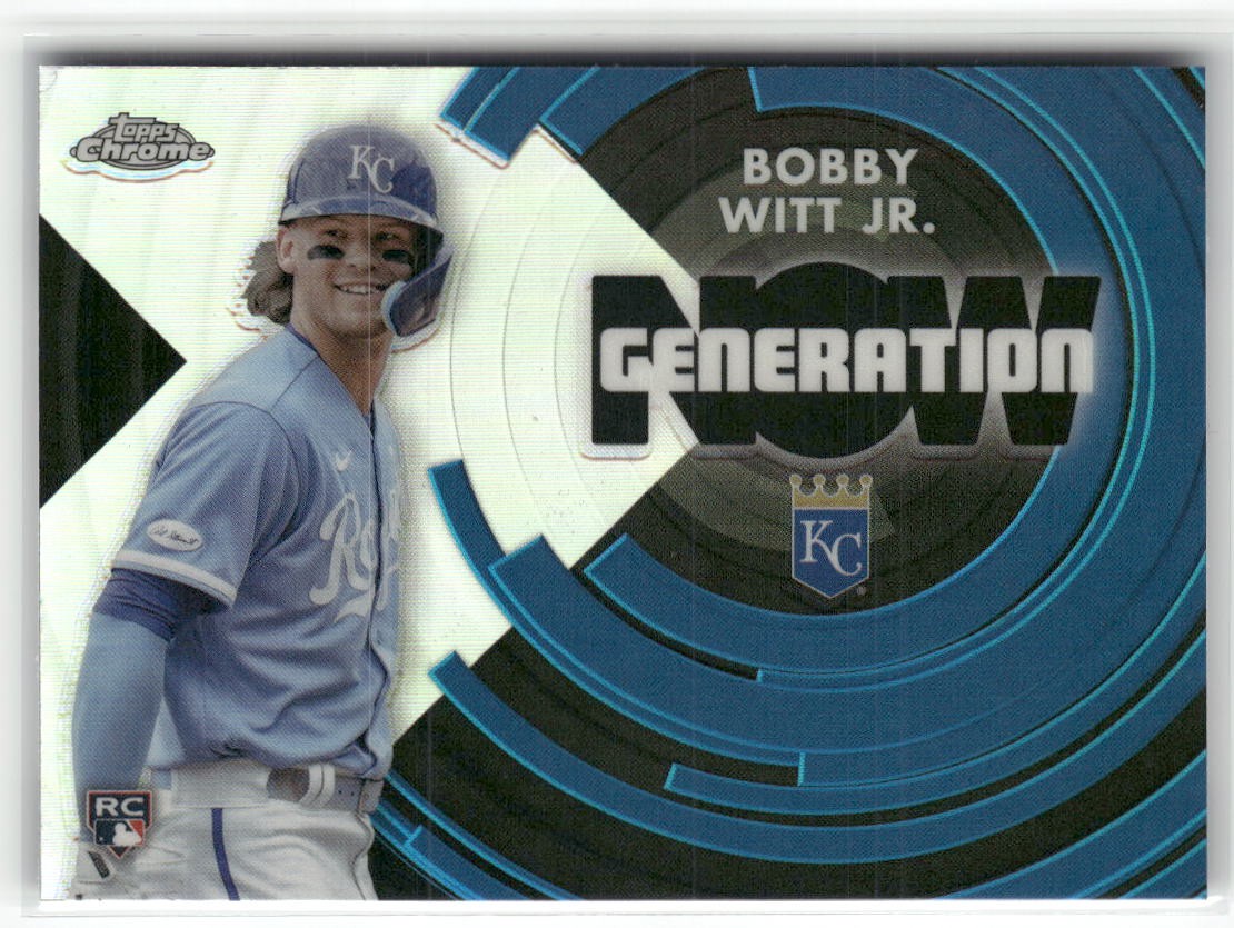 2022 Topps Chrome Update #GNC-23 Bobby Witt Jr. Generation Now Chrome ☘️028