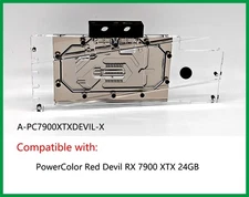 Granzon GPU Water Block For PowerColor Red Devil RX 7900 XTX 24GB