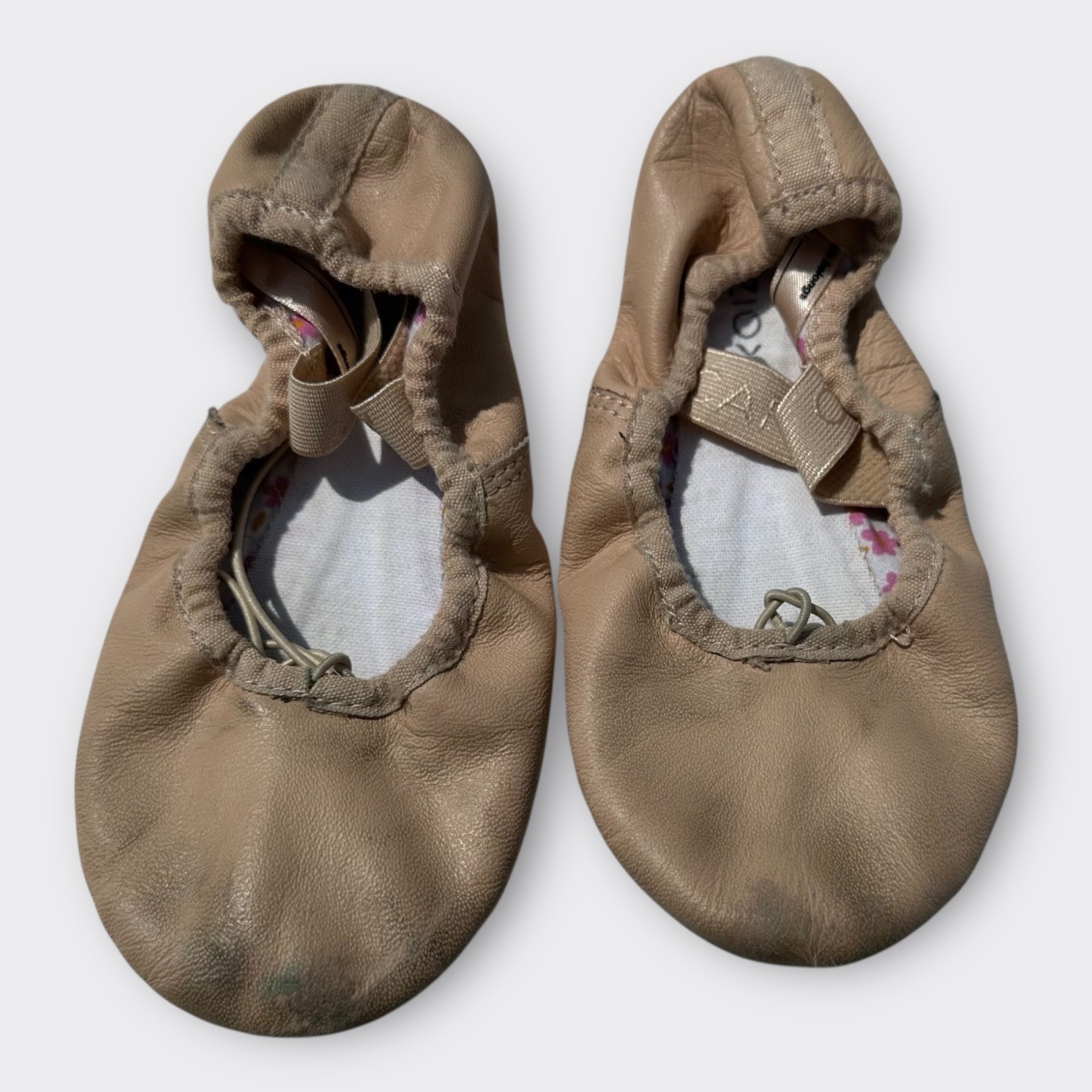 SAOLA Capezio scarpa balletto margherita pelle suola intera balletto rosa danza bambina 12 5