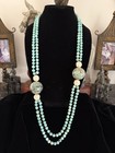 ***GORGEOUS TURQUOISE NECKLACE W/18k SMALL CHARM*** — photo 1
