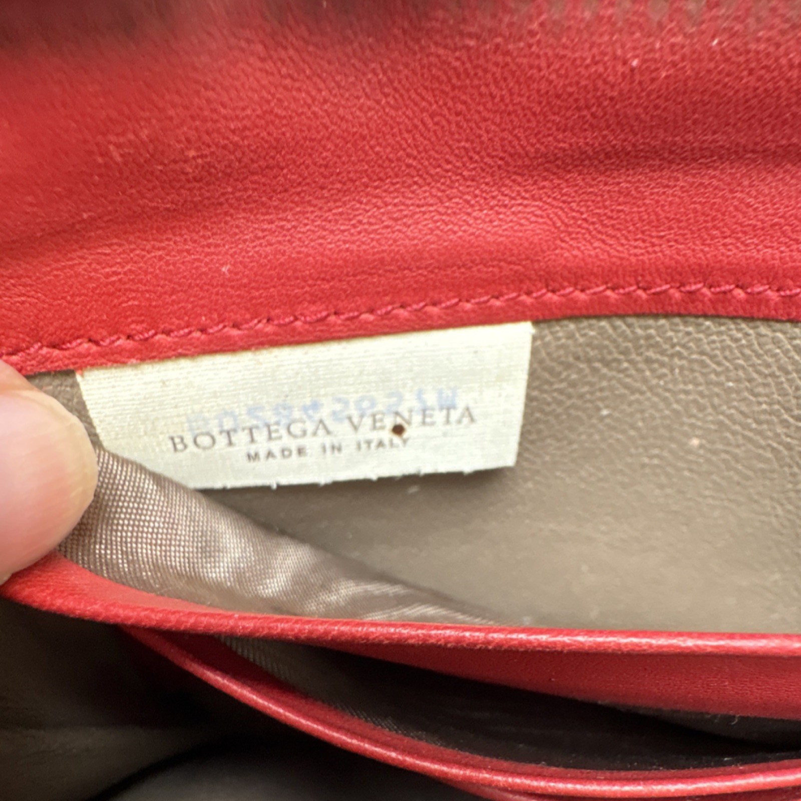 Bottega Veneta Brown Red Woven Women's Zip-Around Credit Card Folding Wallet thumbnail 7