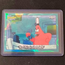 💎2025 TOPPS CHROME SPONGEBOB AQUA LAVA REFRACTOR /199 NO THIS IS PATRICK #67