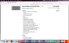 Apple Mac Pro (2024) M2 Ultra-24 CPU/76 GPU-192GB RAM-8TB SSD-Pari al nuovo