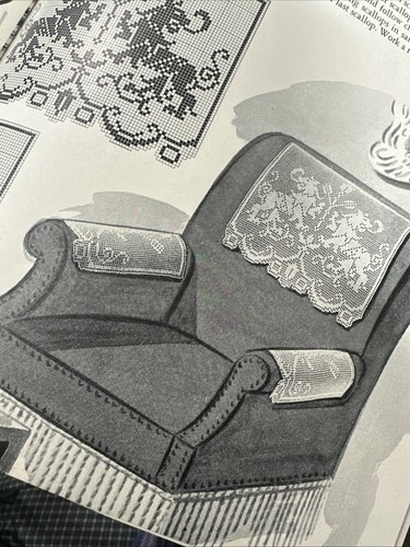 Chair Sets To Crochet Pattern Book 143 1939 23 Page Vintage Doilies - Picture 23 of 24