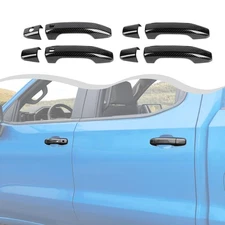 Front Side Exterior Door Handle Covers Compatible with Chevy Silverado/GMC Si...